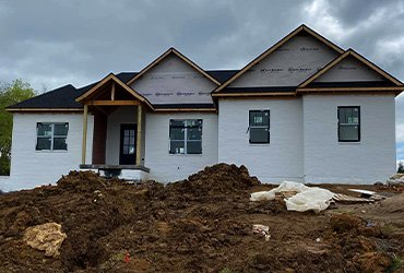 New home being constructed